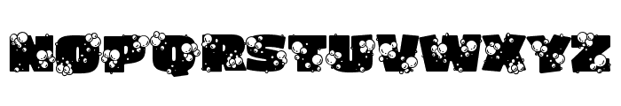 Soapy Bubbles Free Font UPPERCASE