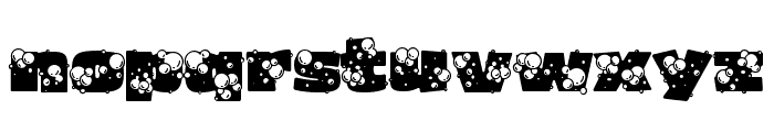 Soapy Bubbles Free Font LOWERCASE