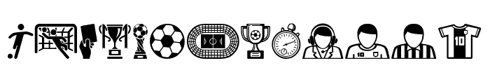 Soccer Icons Font LOWERCASE