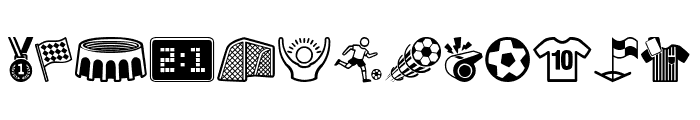 Soccer Icons Font LOWERCASE