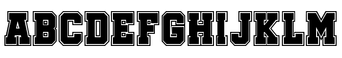 Soccer League College Regular Font LOWERCASE