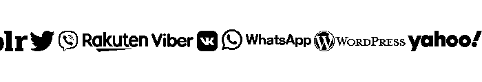 Social Logos Font UPPERCASE