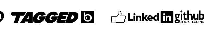 Social logos tfb Font OTHER CHARS