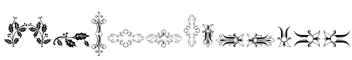 Soft Ornaments Two Font UPPERCASE