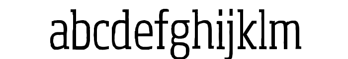 Sohoma Light Condensed Font LOWERCASE