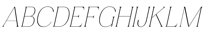 Solhene Demo Italic Font UPPERCASE