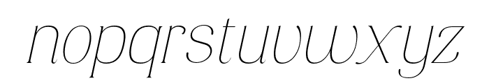Solhene Demo Italic Font LOWERCASE