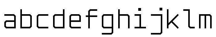 Solid Mono Font LOWERCASE