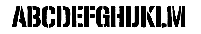 Solid Stencil 2023 Font UPPERCASE