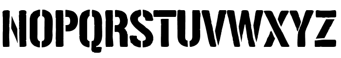Solid Stencil 2023 Font UPPERCASE