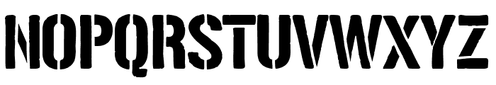Solid Stencil 2023 Font LOWERCASE