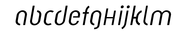 Solothurn-Oblique Font LOWERCASE