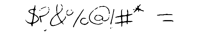 SolsHand Font OTHER CHARS