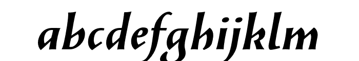 SolveigBold-Italic Font LOWERCASE