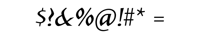 SolveigDemiBold-Italic Font OTHER CHARS
