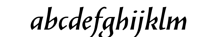 SolveigDemiBold-Italic Font LOWERCASE