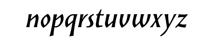 SolveigDemiBold-Italic Font LOWERCASE