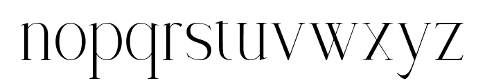 Solvera Lorvane Regular Font LOWERCASE