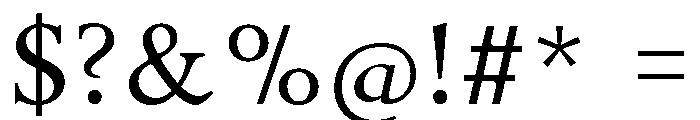 Somer Font OTHER CHARS