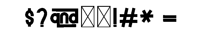 Something2 Font OTHER CHARS
