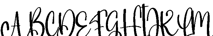 Sometime1 Font UPPERCASE