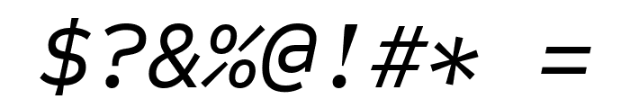 Sometype Mono Italic Font OTHER CHARS