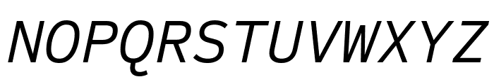Sometype Mono Italic Font UPPERCASE