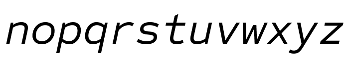 Sometype Mono Italic Font LOWERCASE