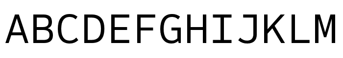 Sometype Mono Regular Font UPPERCASE