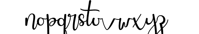 Songs Style Font LOWERCASE