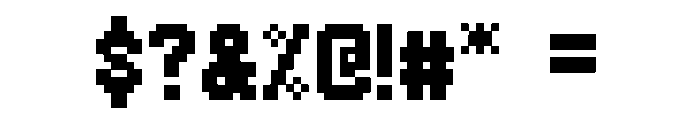 Sonic Mania Leaderboard Font Regular Font OTHER CHARS