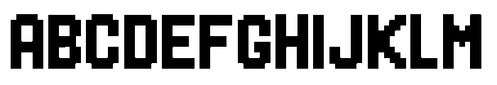 Sonic Mania Leaderboard Font Regular Font UPPERCASE