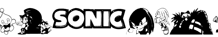 Sonic Mega Font Font UPPERCASE