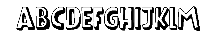 Soprano's Pizza Font UPPERCASE