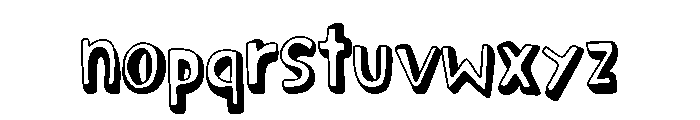 Soprano's Pizza Font LOWERCASE