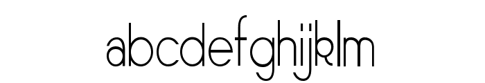 Sornette Light Narrow Font LOWERCASE