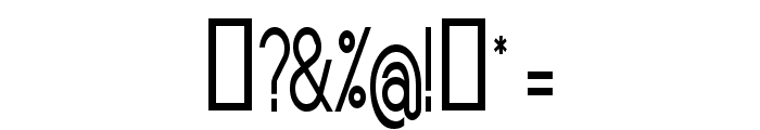 Sornette Regular Condensed Font OTHER CHARS
