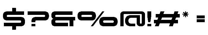Sotech Regular Font OTHER CHARS