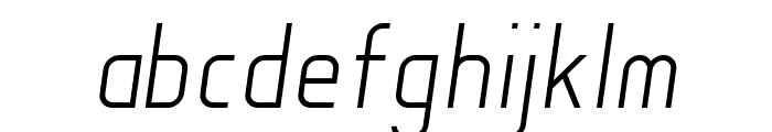 Soul Lotion Light-Italic Font LOWERCASE