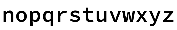 Source Code Pro Semibold Font LOWERCASE