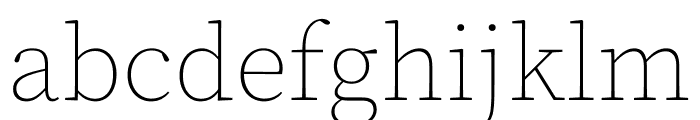 Source Serif Pro ExtraLight Font LOWERCASE