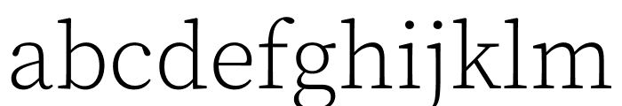 Source Serif Pro Light Font LOWERCASE