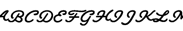 Sourdough Script Regular Font UPPERCASE