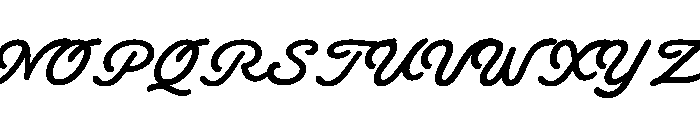 Sourdough Script Regular Font UPPERCASE