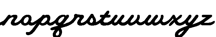 Sourdough Script Regular Font LOWERCASE