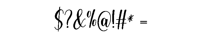 SouthCalistoga_PERSONALUSE Font OTHER CHARS