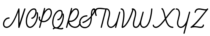 Southfilla Monoline Script Font Font UPPERCASE