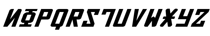 Soviet Expanded Italic Font UPPERCASE