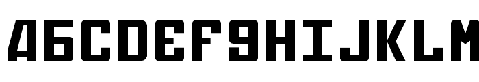 Soviet Expanded Font UPPERCASE