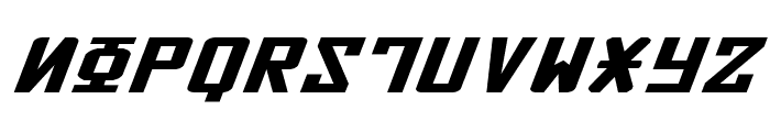 Soviet X-Expanded Italic Font UPPERCASE